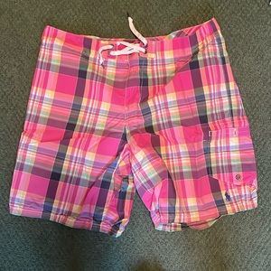 Men’s plaid polo bathingsuit